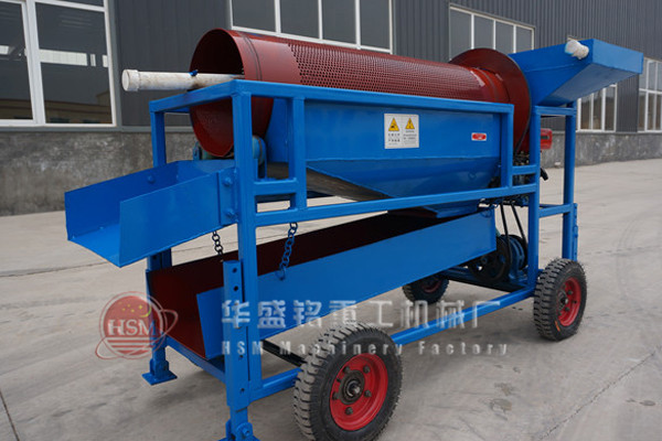 全自動大型滾筒篩沙機的工藝流程