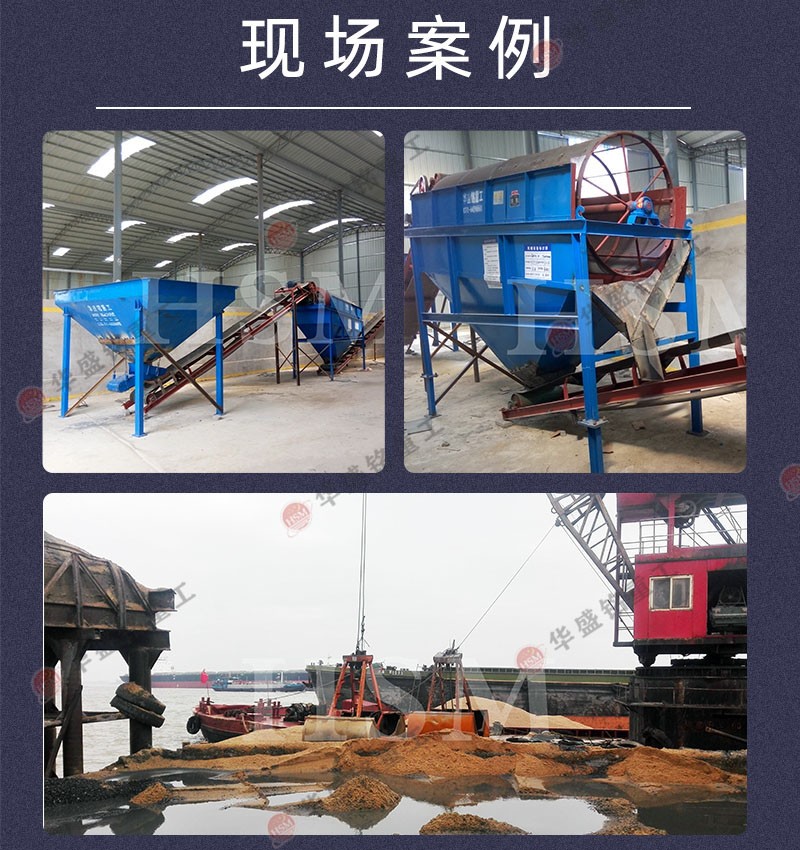 封閉式滾筒篩篩_沙水洗設(shè)備_小型滾筒篩沙機(jī)圖片