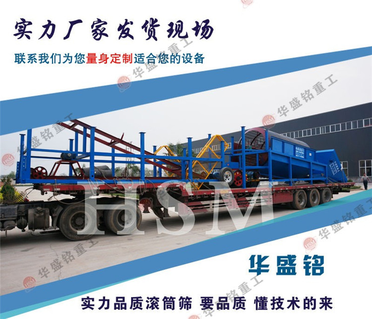 建筑垃圾砂石料滾筒篩處理量如何?多少錢一臺